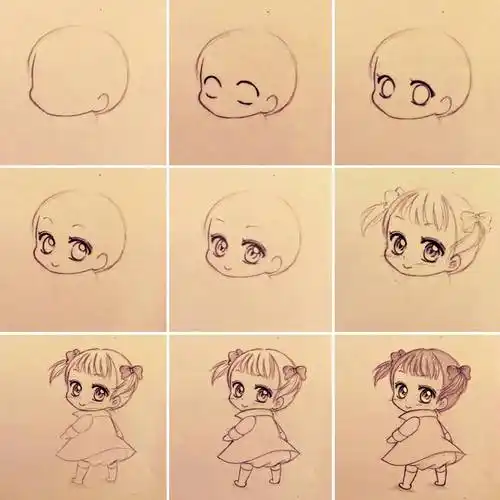 画法详细简单漂亮,一起来画吧用彩铅画动漫人物的简单手绘教程卡通