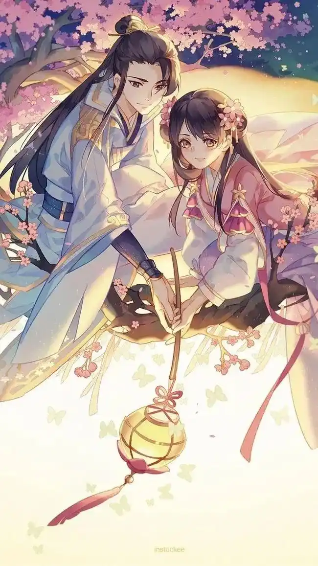 古风情侣壁纸你听风声我看云起