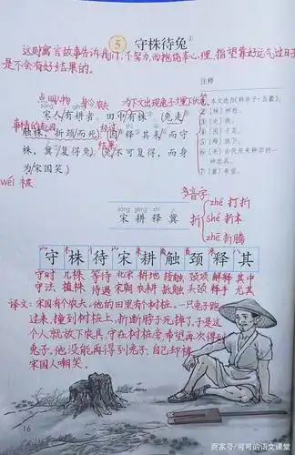 《守株待兔》课堂笔记 读懂文言文的方法