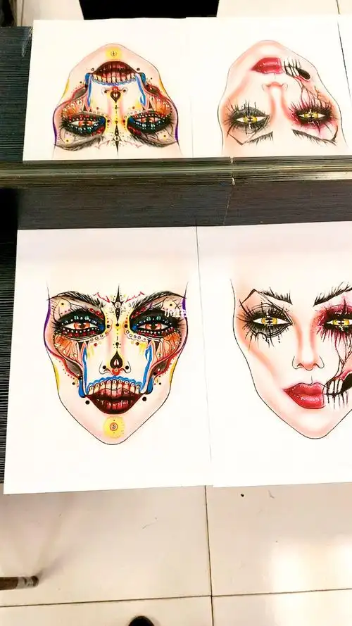 化妆  #创意妆  #纸妆美人图  #美人图  #彩铅美人图  #化妆绘画萌怂