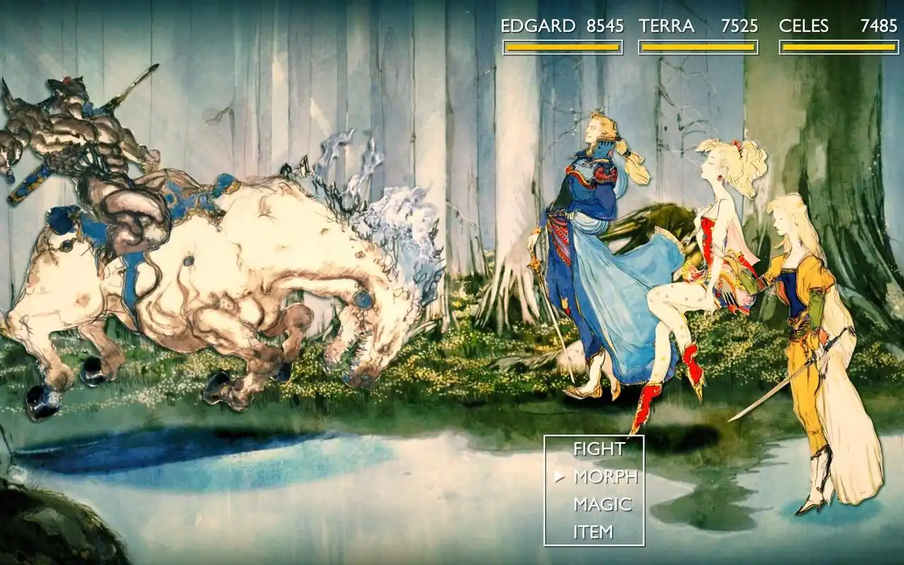 同人搬运用天野喜孝原画重制最终幻想6