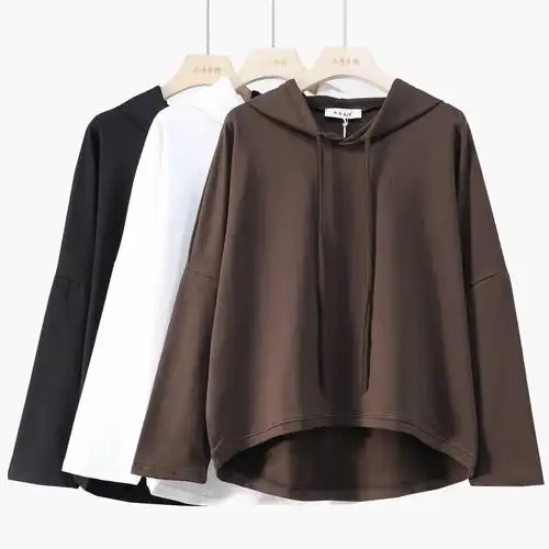 六号衣馆连帽套头t恤2020新款韩版长袖休闲时尚上衣宽松外套女