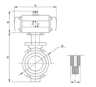 长寿命高频率气动蝶阀