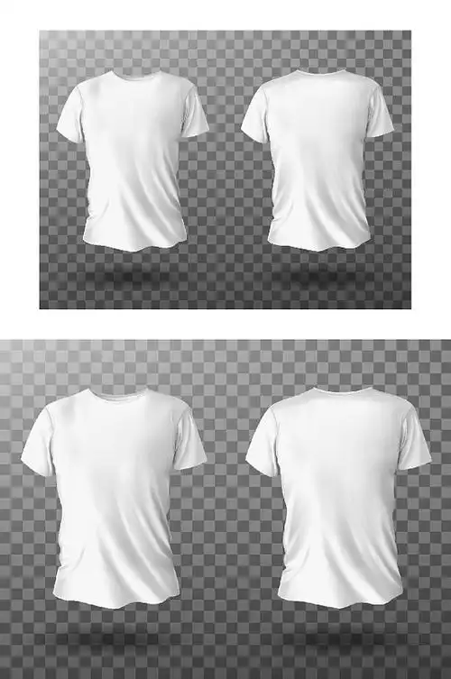 白色短袖t恤样机