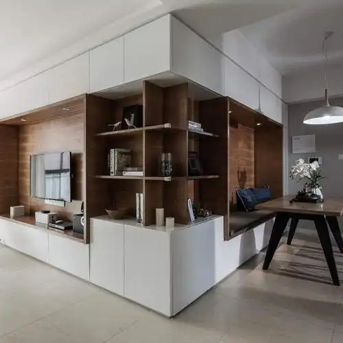 木工师傅神技术,电视背景墙真心赞!