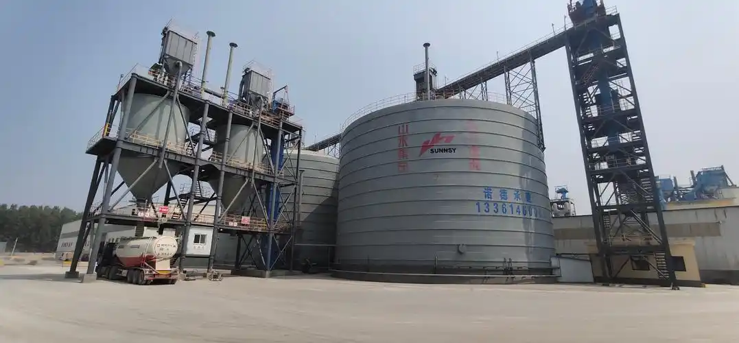 焊接钢板仓粉煤灰仓钢板仓厂家设备安装流化棒销售