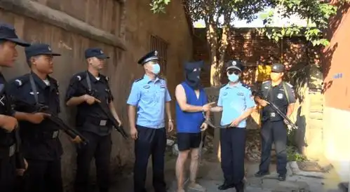 直击现场抓得好项城公安押解盗窃嫌疑人指认现场