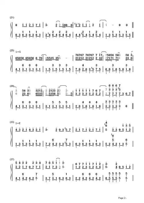 不该简谱  周杰伦/张惠妹  幻城主题曲,你依旧住在我的回忆里不出来2