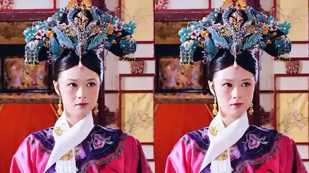 华妃娘娘头上的点翠头饰居然价值8k万,这个吃醋的小眼神绝了|甄嬛传
