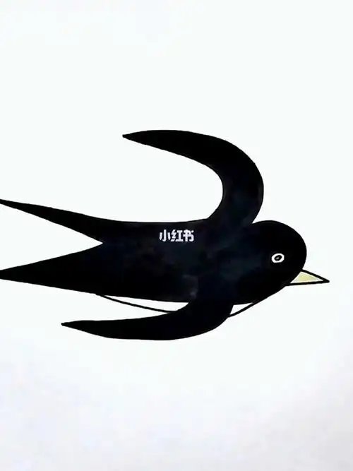 用数字3画小燕子