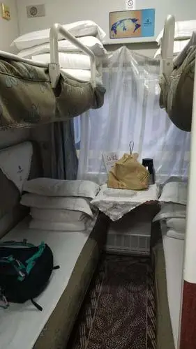 列车上的软卧车厢