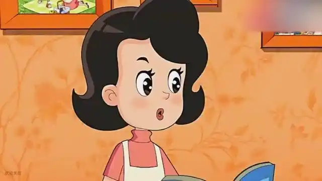 大头儿子和围裙妈妈看以前的照片,围裙妈妈年轻时真是太漂亮了