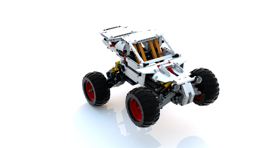 moc-四轮驱动越野车-积木高手-乐高免费图纸说明书下载