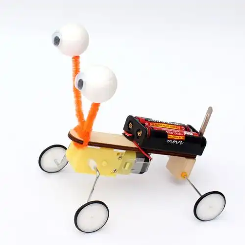 科普小制作小学生发明diy电动机器人爬虫玩具模型材料包厂家