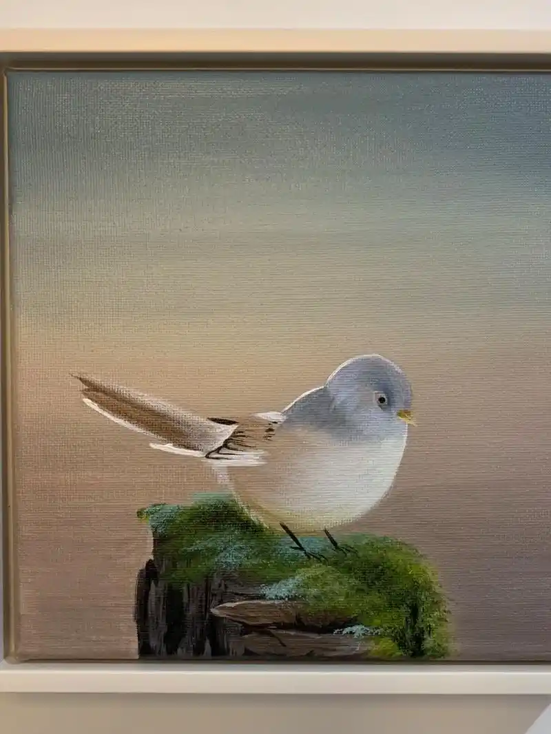 图文伙伴计划 #丙烯画 #手绘 #画画 鸟 - 抖音