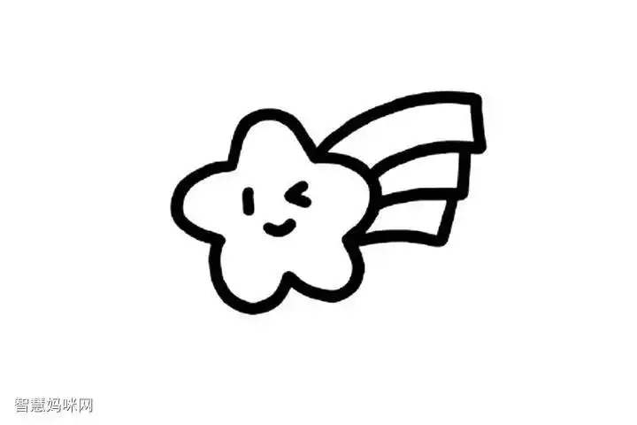 可爱小星星简笔画