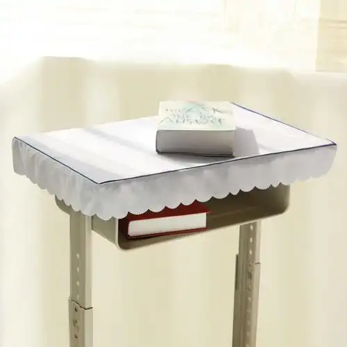 课桌桌布小学生桌罩清新防水单人蓝色桌套桌布