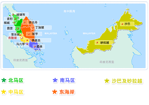 马来西亚地图