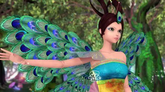 叶罗丽仙境中的四个动物仙子,孔雀身份神秘,小野叶模样最原始
