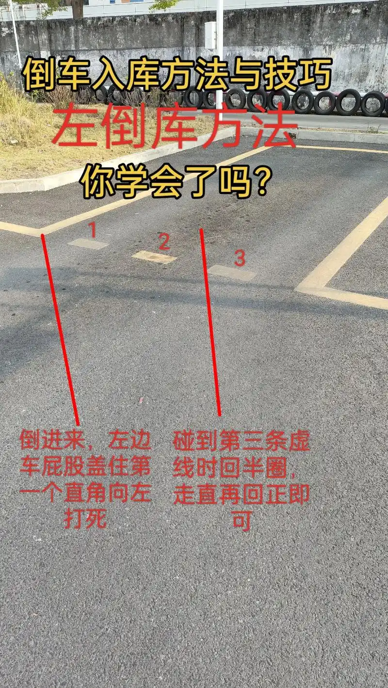 科目二倒车入库包教包会,一对一讲解,一看就会,方法非常简单实 - 抖音