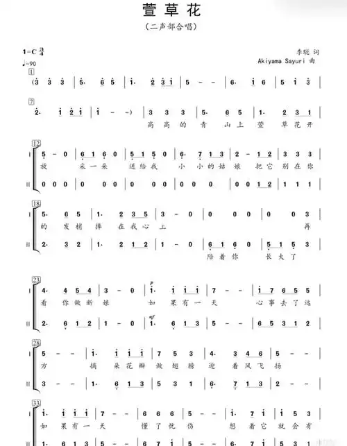 童声合唱  #合唱谱子
