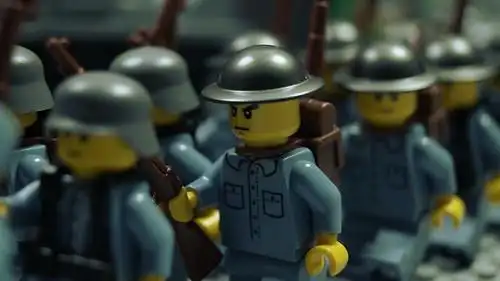 老照片乐高积木之中国抗日战争形象生动做工精良