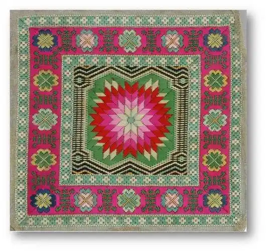 文化遗传日满族枕头顶刺绣艺术展