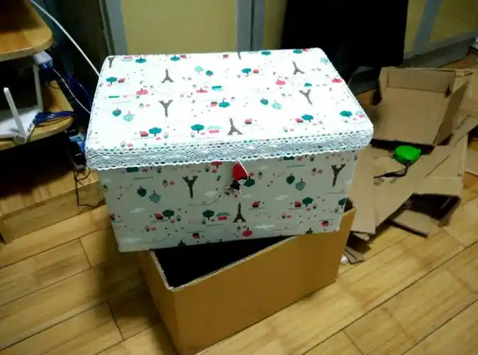 经验 热 精 【旧物改造diy】废纸张改造漂亮的收纳箱,带图文步骤.