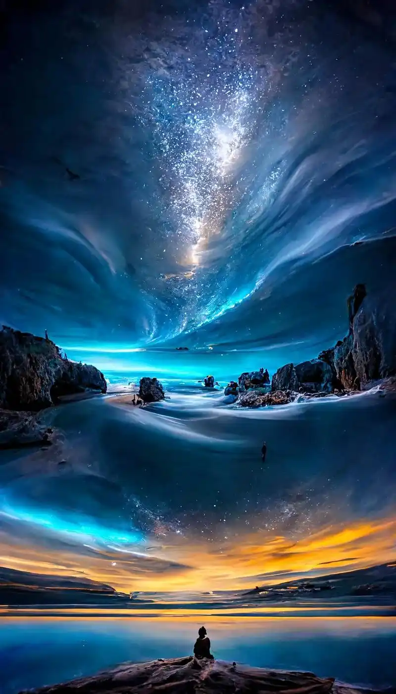 本期作品,蓝色梦幻天空.观看建议:把手机亮度拉满,并打开护眼 - 抖音