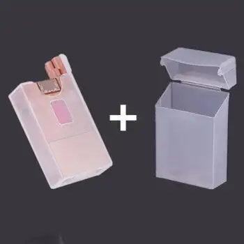 透明塑料便携式保护烟盒20支轻薄装套防压防水硬软包烟壳盒子20个装