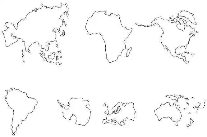 亚洲轮廓图你知道亚洲轮廓图中1~12是哪些国家吗?