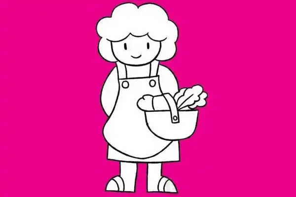 妈妈怎么画 妈妈简笔画画法步骤教程及图片大全,图片,简笔画-学笔画