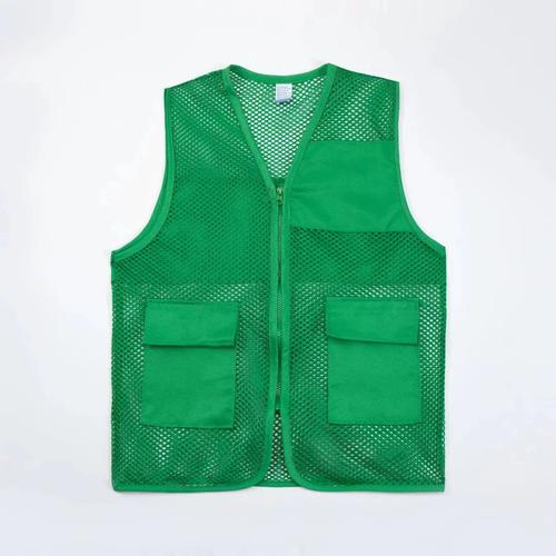 网纱透气马甲工作服定制logo印字男女工装饰公司背心中通快递夏季