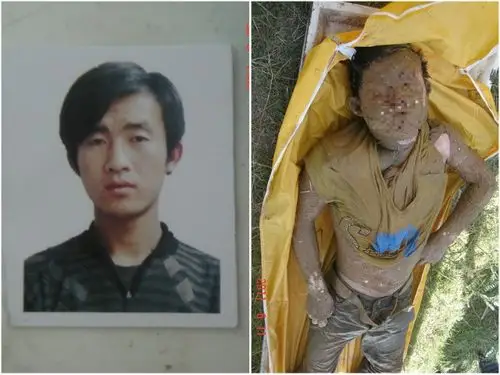 死人尸体殡仪馆场面