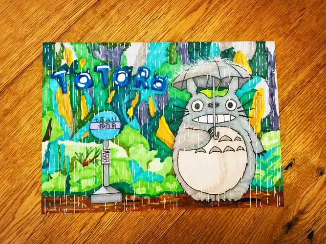 马克笔绘画之龙猫