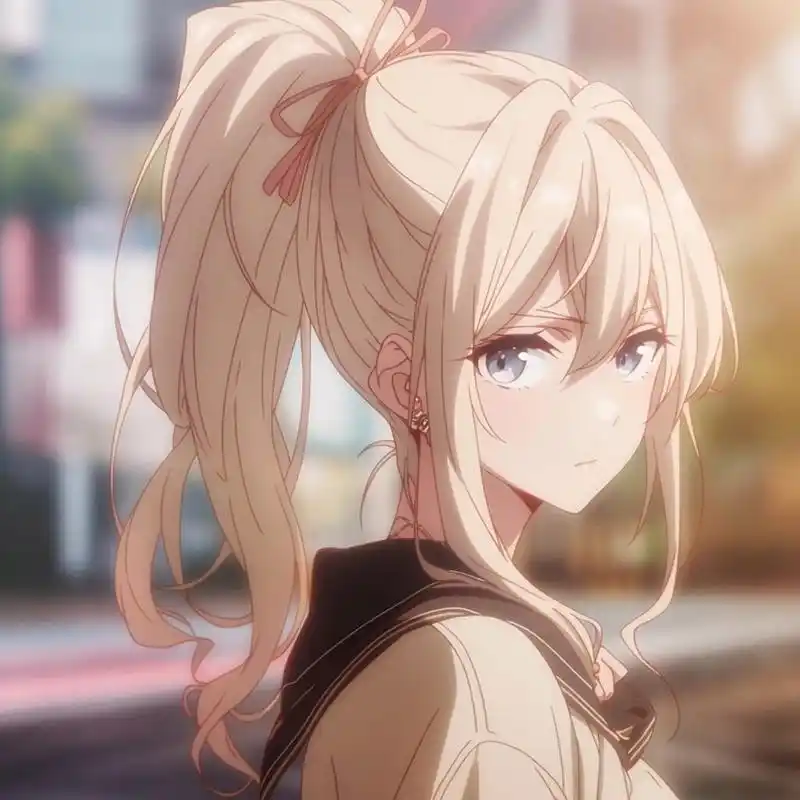 女生头像|动漫头像|黄色马尾96第三弹 你未必光芒万丈 但你温暖有关