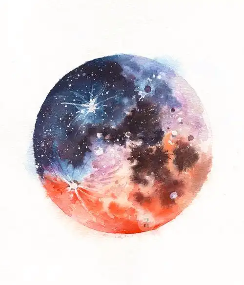 水彩——星球|纯艺术|绘画|又画_原创作品-站酷zcool