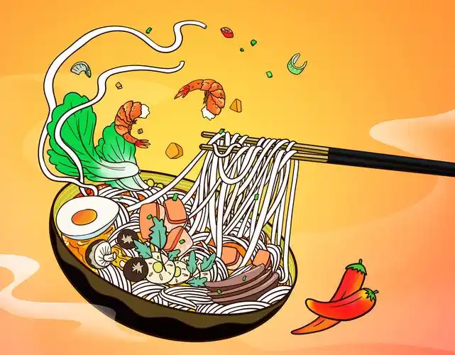 一碗飞动的面条