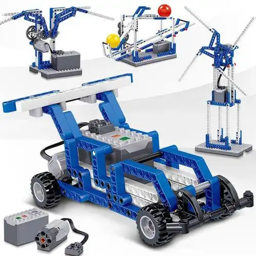 大颗粒积木电动科教动力机械高难度兼容乐高男孩儿童玩具拼装