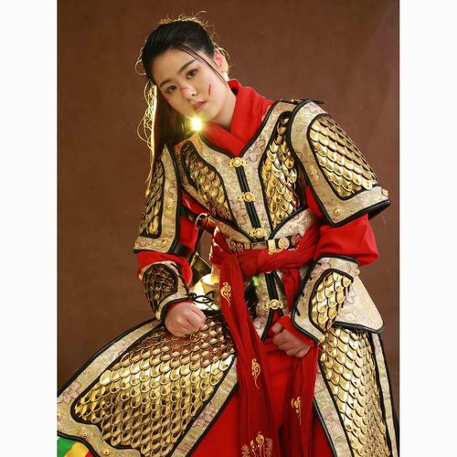 中国甲胄盔甲山文甲扎甲鱼鳞甲龙鳞甲真人可穿明制直身龙鳞甲