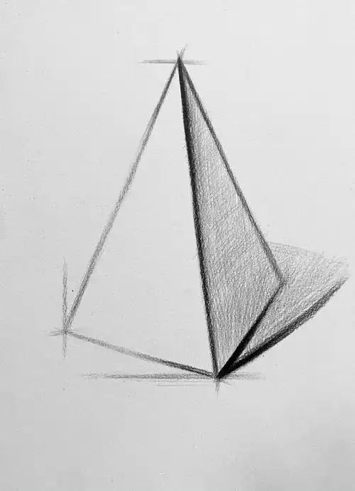 一笔一画打形四棱锥