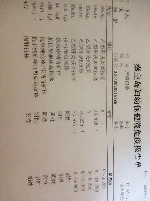 医生,帮忙看看,这是我之前做的产检做的乙肝五项,这是个什么意思啊,不