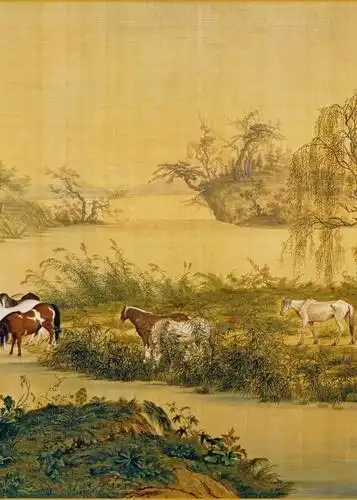 据说这幅传世名画百骏图画了100匹姿态各异的马