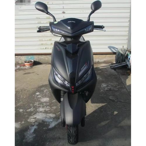 智询重庆嘉陵125cc踏板车夜行者国四电喷摩托车代步车可上牌 黑色