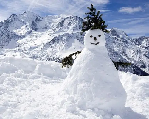 冬日可爱雪人手机滚屏壁纸 可爱雪人,雪人,唯美风景,雪景,滚屏壁纸