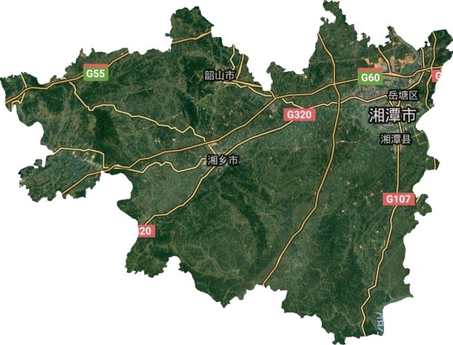 湘潭市卫星地图数据资源,湘潭市地图数据