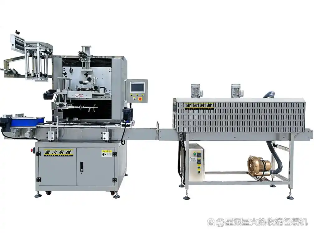 玻璃瓶热收缩包装机省时省力省人工,收缩机设备提高销售额