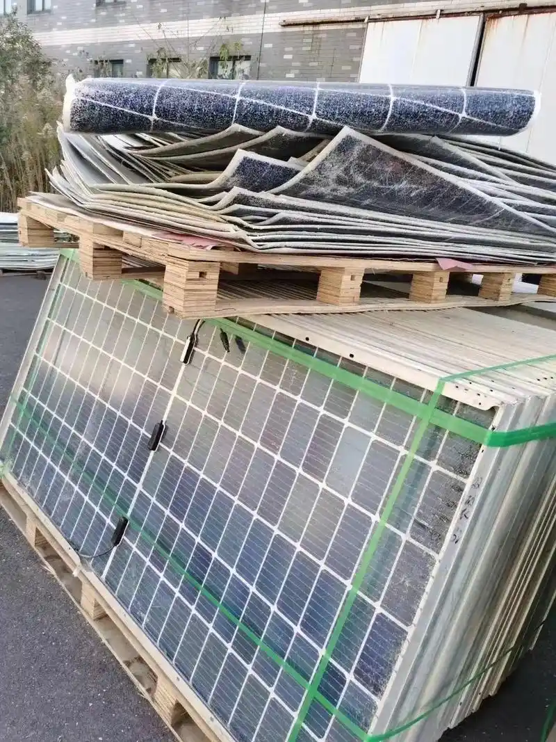 高价回收报废光伏板二手光伏板库存光伏板