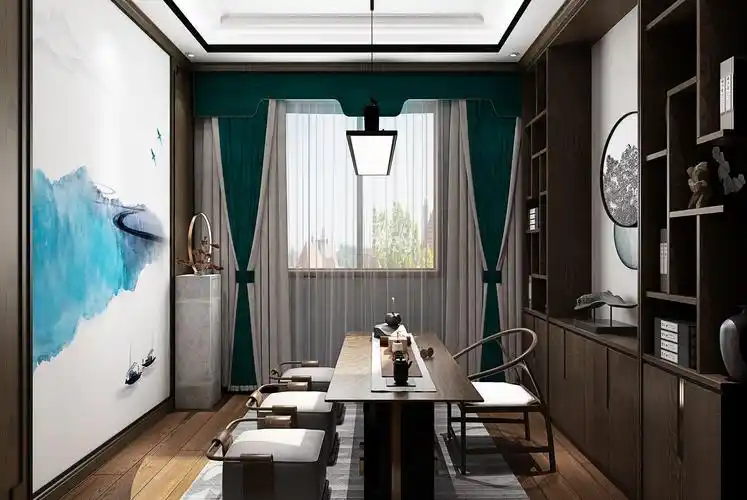 中式书房与茶室,贵在删繁去奢,精在体宜.