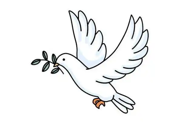 简单又好看的和平鸽简笔画画法和平鸽简笔画和平鸽简笔画图片动物简笔